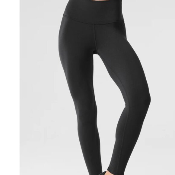 ALO YOGA High-Waisted Airbrush Legging Black Size Small - Picture 1 of 7